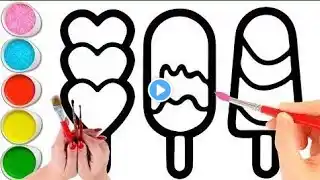 How to draw cute icecream drawing, painting and colouring for toddlers_ π π¨