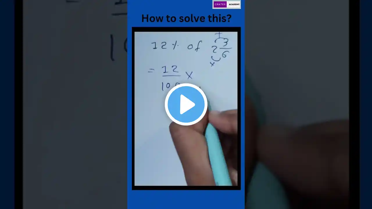 Percentage short trick | division short trick | math magic trick | math short trick | #maths #shorts