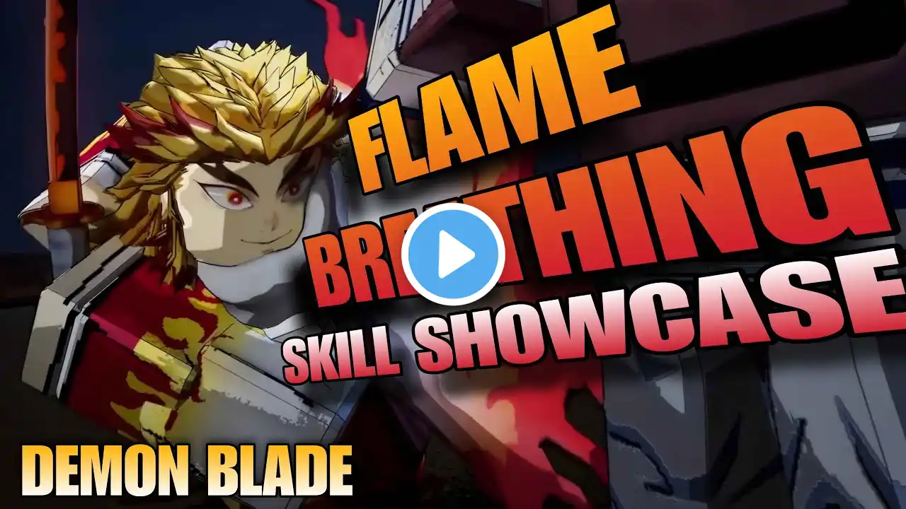 Demon Blade | Flame Breathing | Skill Showcase | Roblox