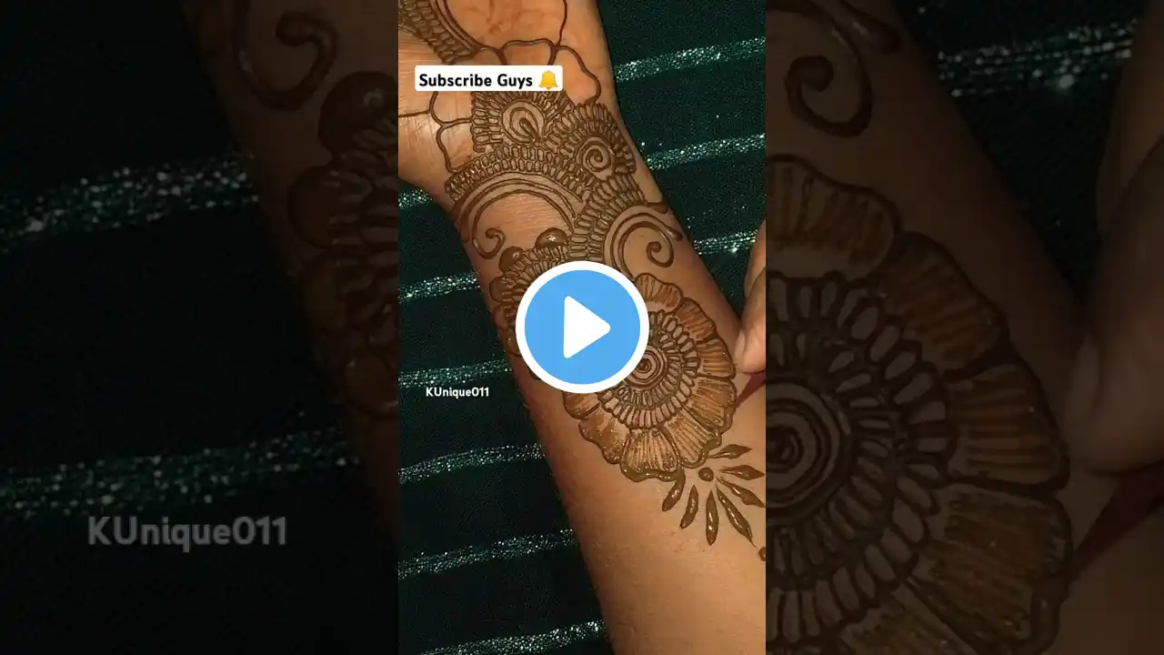 Front Hand Simple Mehndi | #mehndi #trending #shortsfeed #youtubeshorts #mehndidesigns