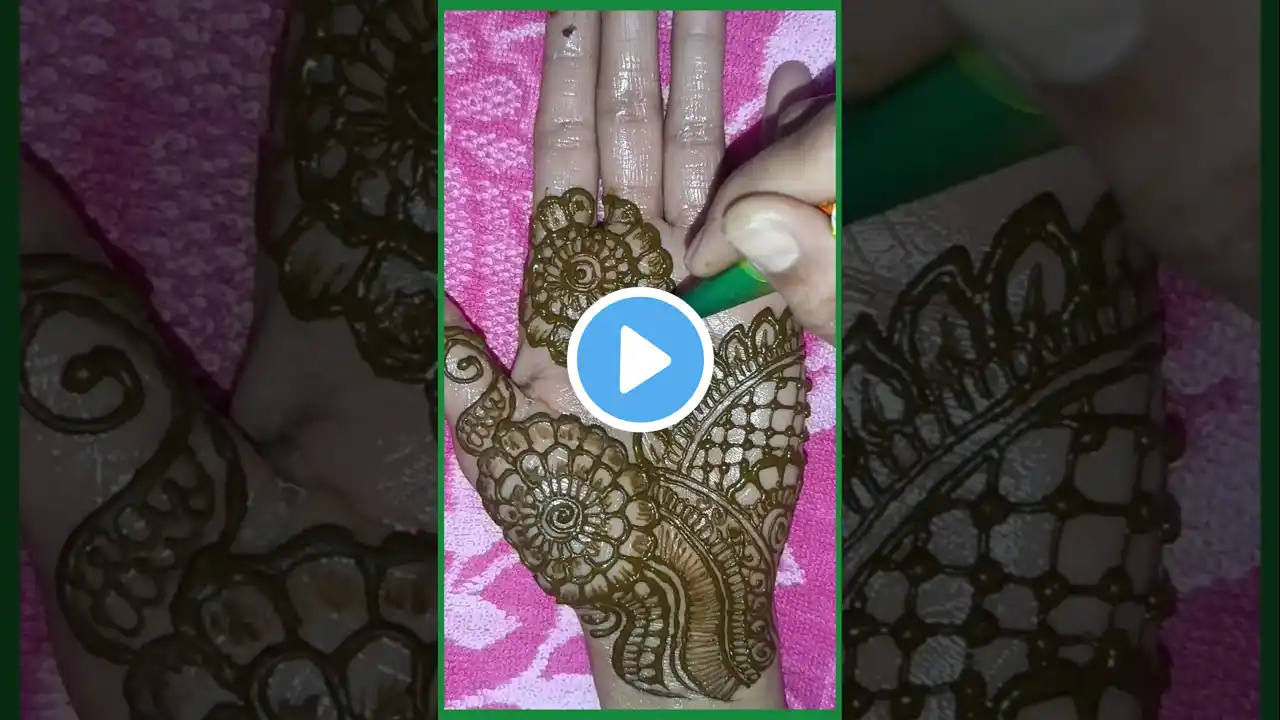 new mehandi design front hand simpleđź’• #hennaartist #hennastyle#mehndidesign #mehndi#ytshorts#short