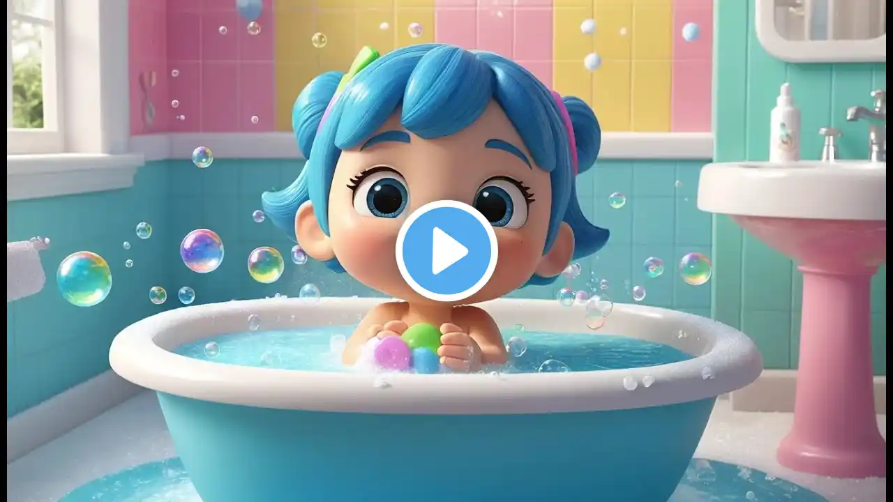 Splish, Splash, A Rainbow Bath | Fun Nursery Rhyme for Kids | Sing-Along Action Song