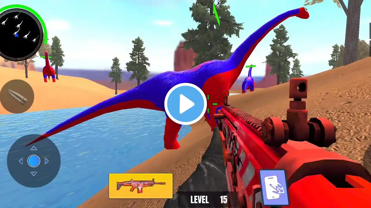 Dinosaur HunterGame - Wild Animal Hunter 3d Android Gameplay.#dino #dinosaur #dinosaurgames #2025#89