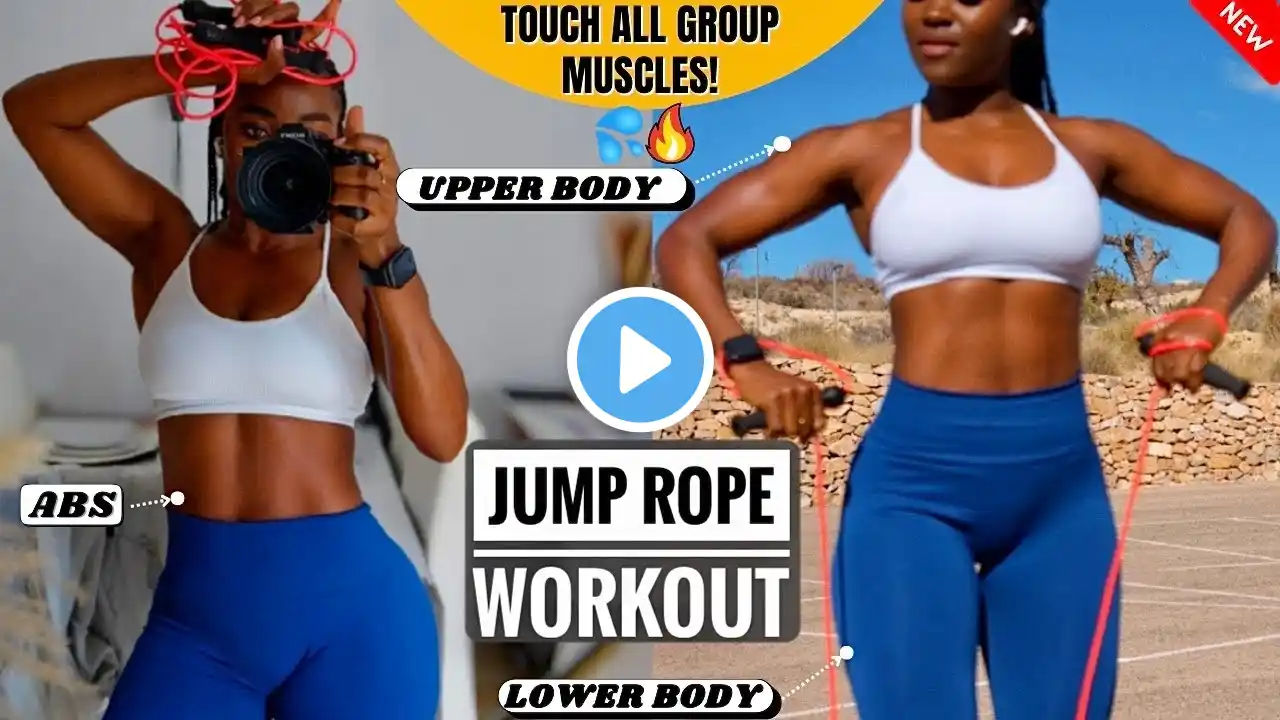 JUMP ROPE HIIT WORKOUT | Quick & Effective Full-Body Fat Burner At Home