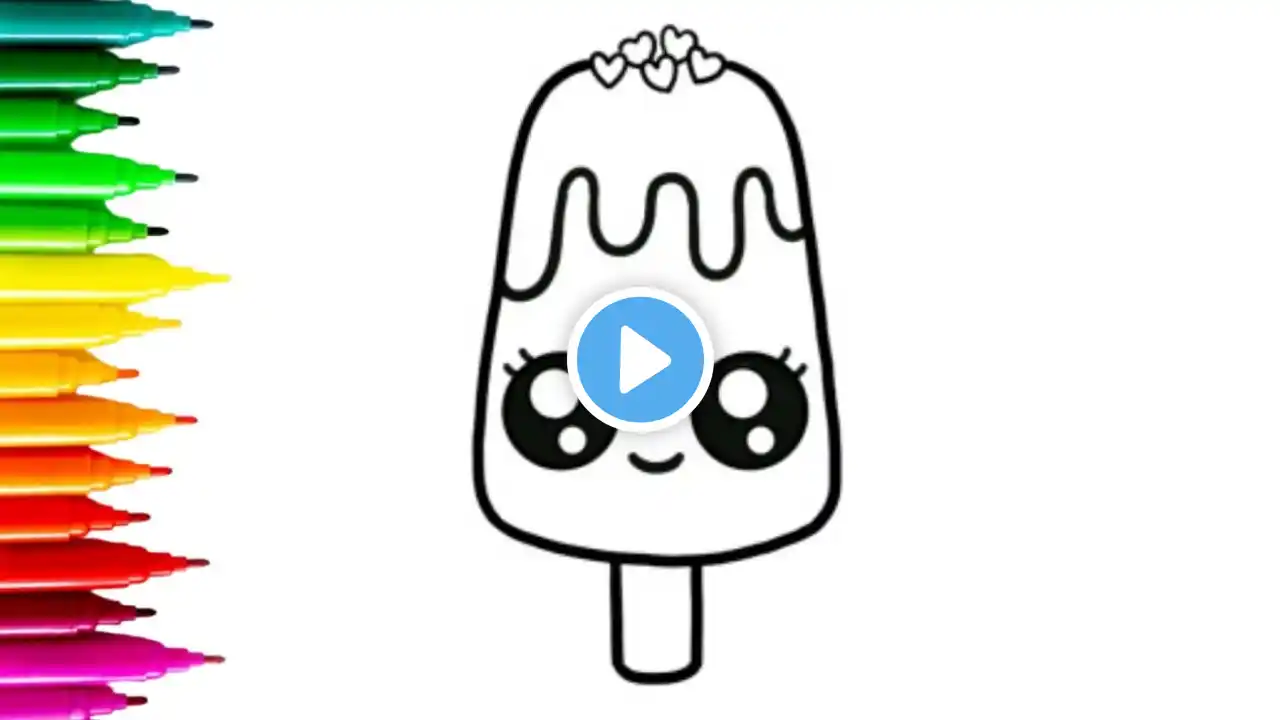 Ice-cream Drawing, Painting & Coloring For Kids and Toddlers|Child Art | leaning & Educational Video