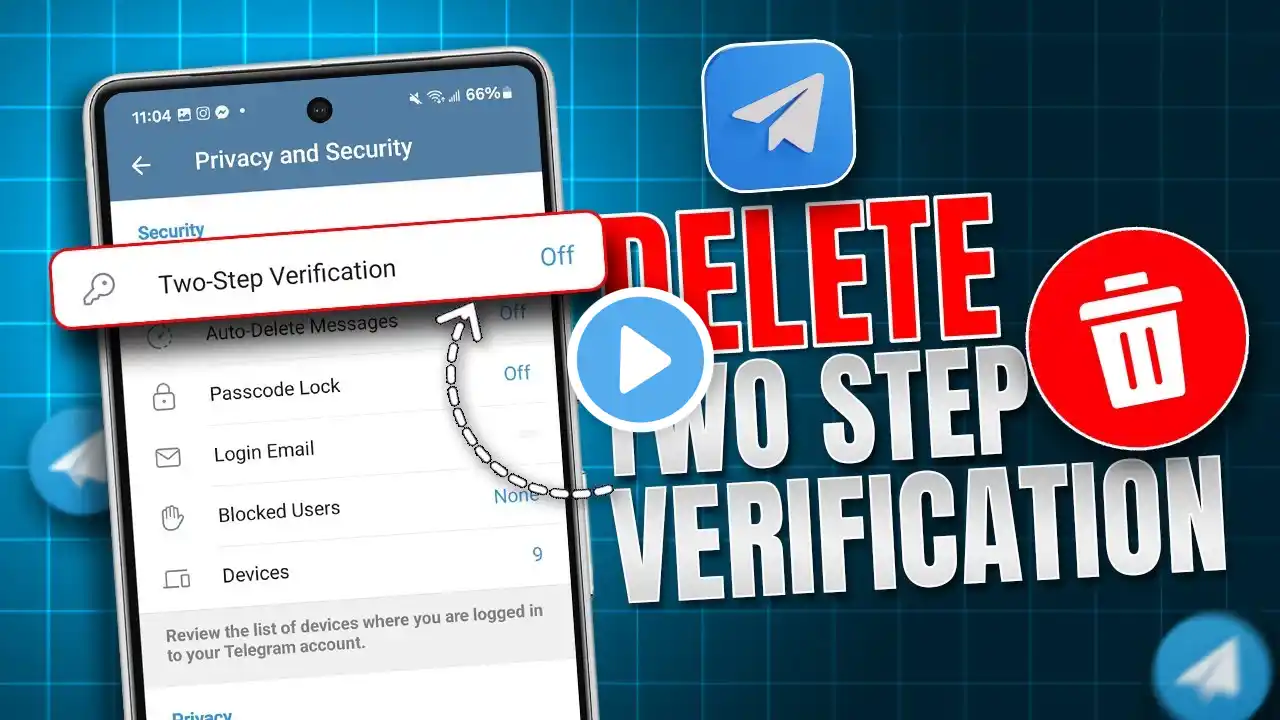 How to Delete Two-Step Verification on Telegram | Stop Telegram Two-Step Verification on Telegram