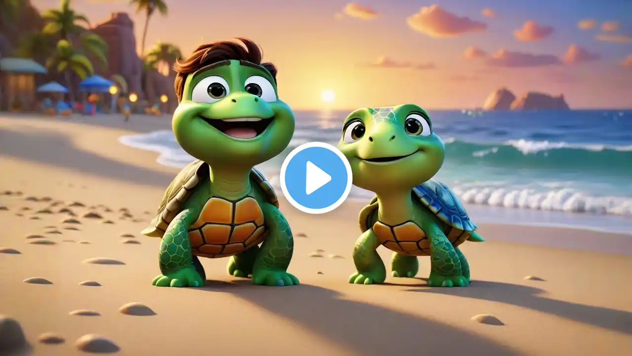 Three Silly Turtles Count Backward | Backward Counting Song for Kids | Fun Math Nursery Rhyme