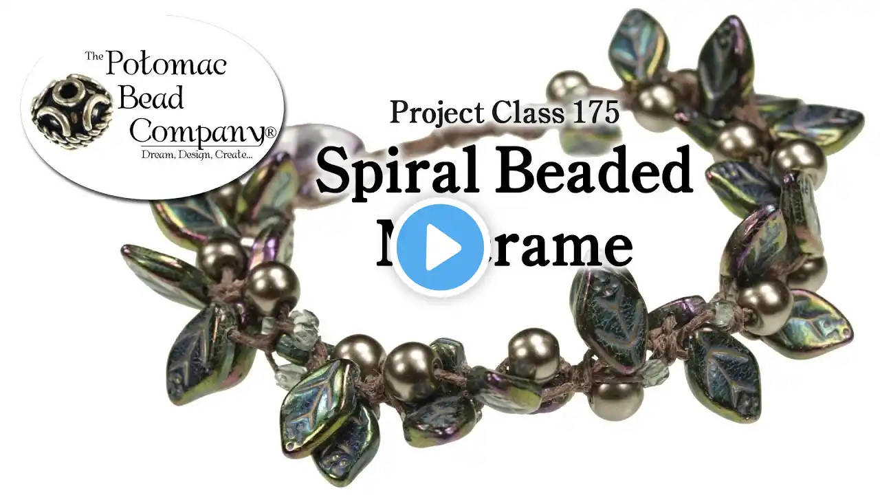 Spiral Beaded Fringe Macrame