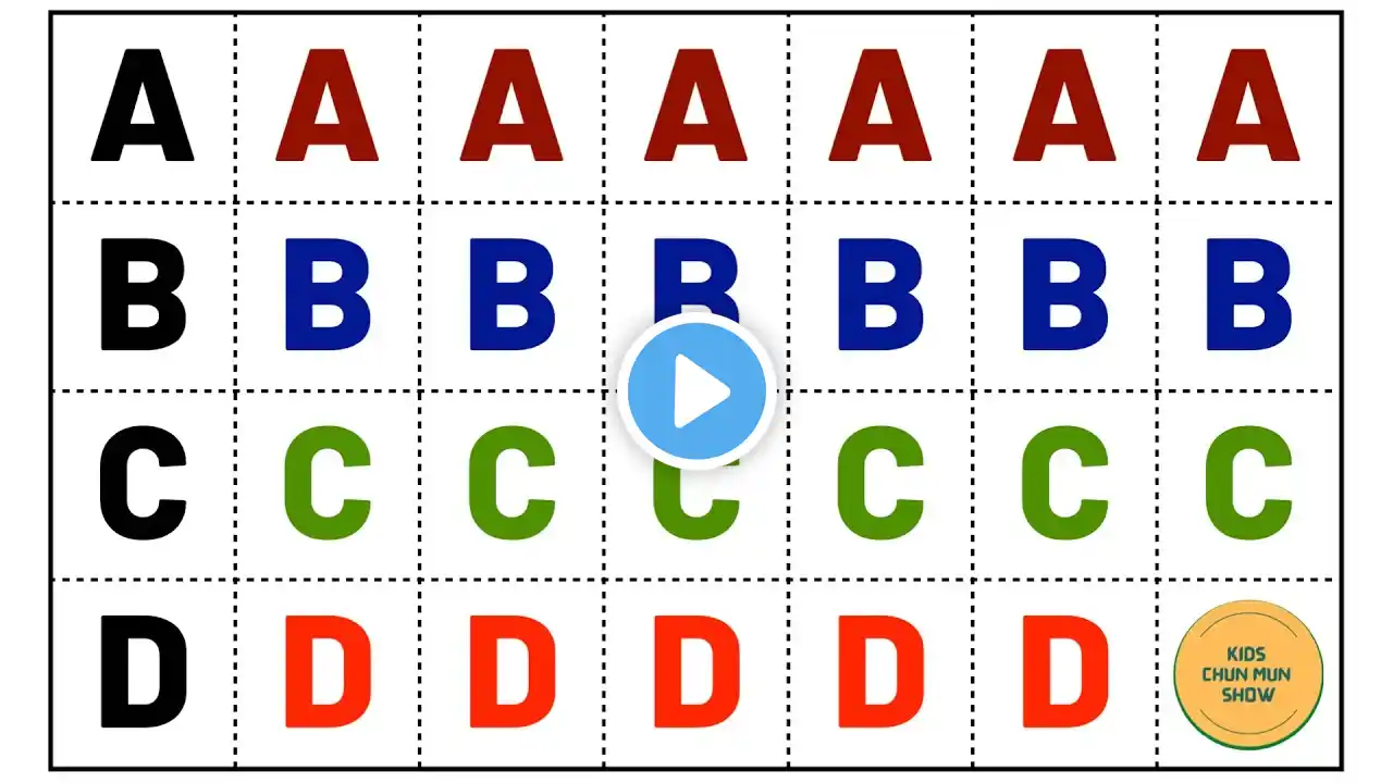 A for apple, B for Ball, English Alphabets, छोटे बच्चों की पढ़ाई #toddlers #abcdsongs #kidssong 1444