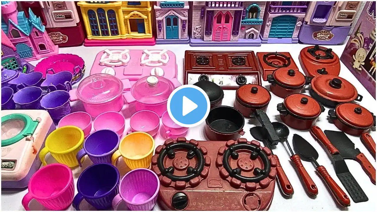 ✅9:34 Minutes Satisfying With Unboxing Hello Kitty kitchen set & Tiny Kitchen Toys Review Miniature
