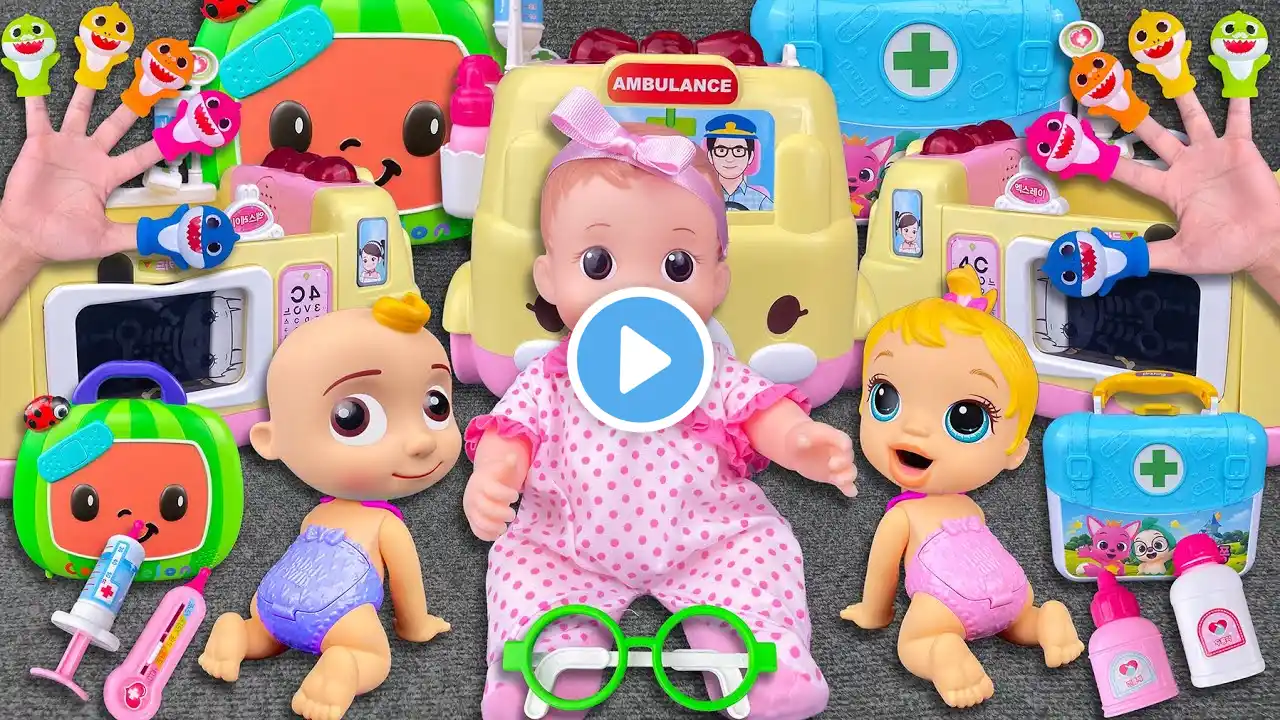 10 Minutes Satisfying with Unboxing Baby COCOMELON Ambulance Doctor Toys Playset Collection ASMR