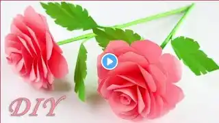 Easy Paper Rose Flower l How To Make Origami Paper Rose Flower 🌹 ll #diy #rose