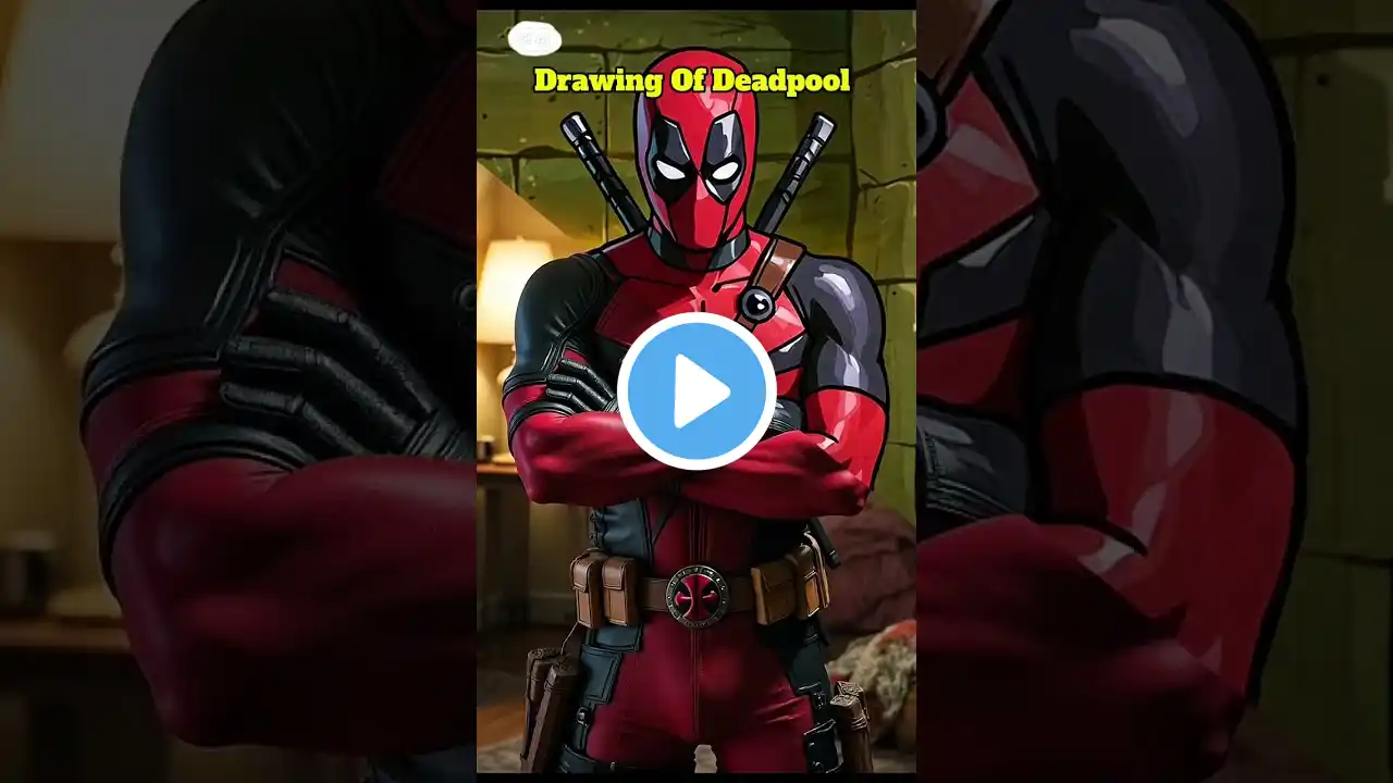 Drawing Of Deadpool #shorts #drawingofdeadpool