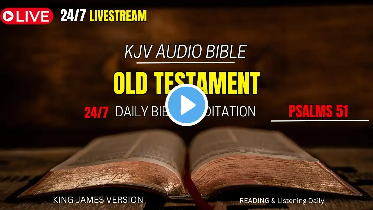 🛑LIVE. Audio Bible KJV. Psalms. Bible Reading And Meditation