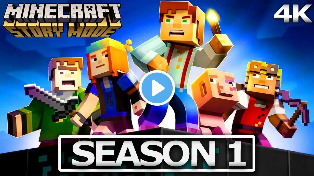 MINECRAFT STORY MODE Full Season 1 (Full Game) All Episodes 4K Ultra HD