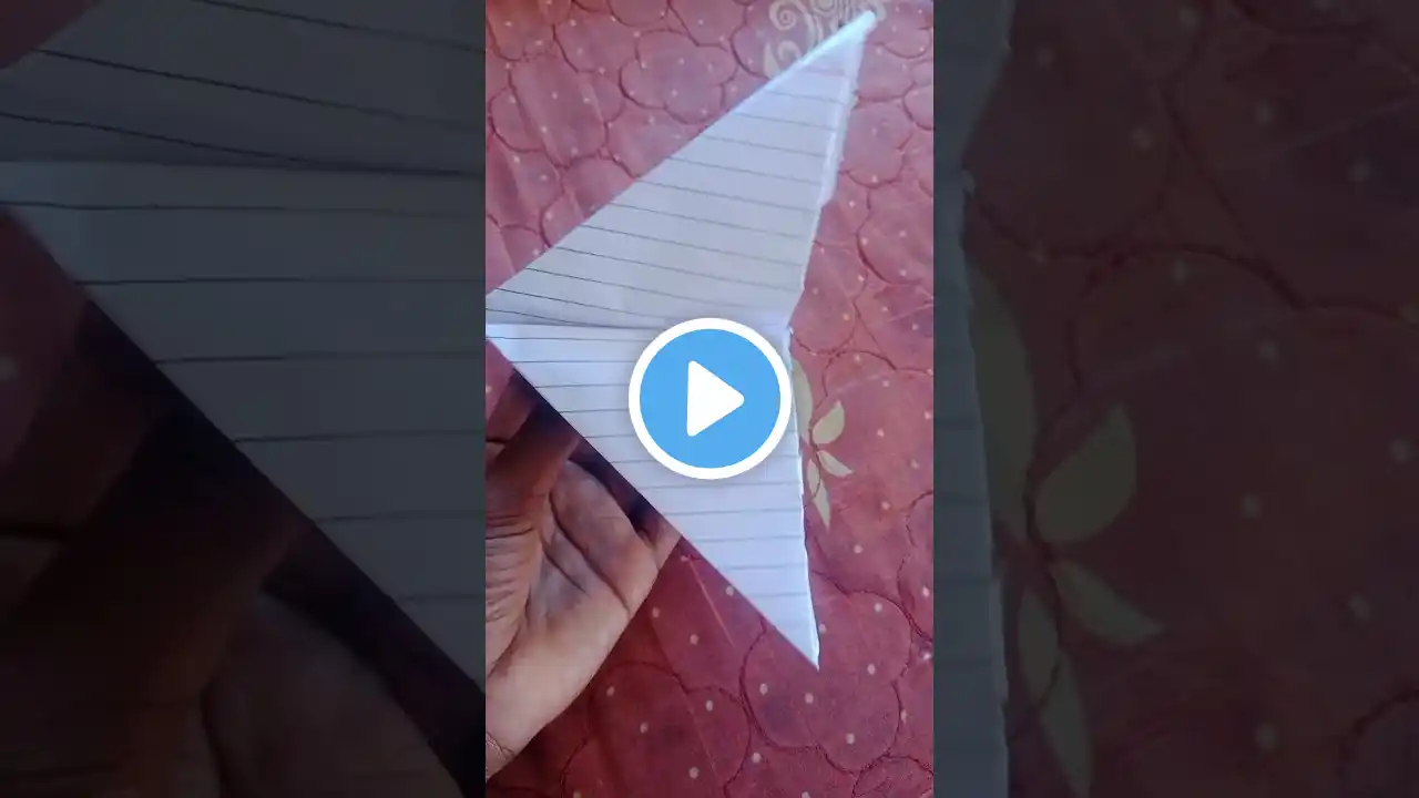 TRIANGLE PLANE, NOTEBOOK FLYING TRIANGLE PLANE, HOW TO MAKE NEW FLYING PAPER GLIDER, ORIGAMI PLANE🍫🍰