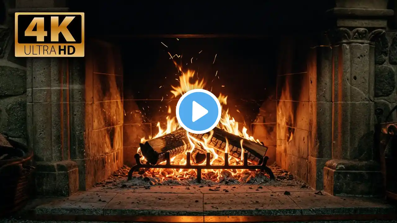 4K Cozy Fireplace ASMR | Crackling Fire Sounds for Sleep & Relaxation