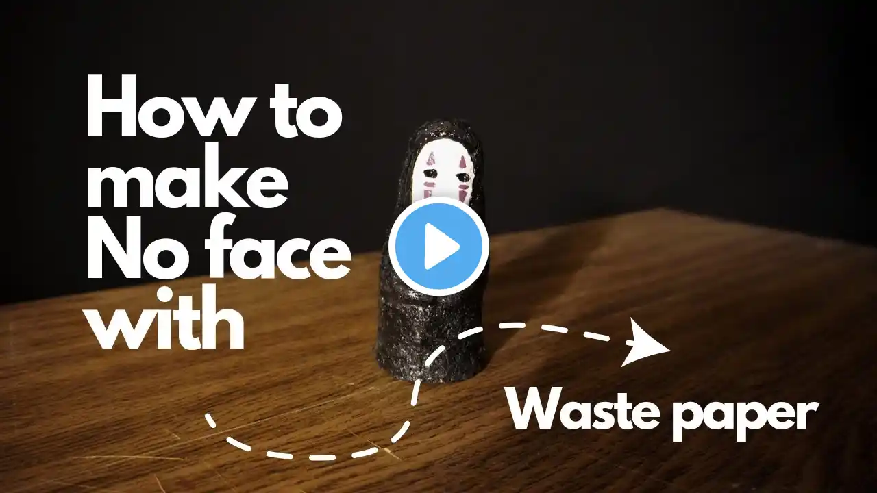 Making NoFace(Spirited Away) Diorama Paper Clay | KAONASHI from Spirited Away | DIY