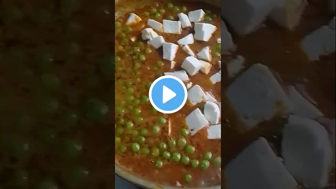 Matar paneer recipe #cooking #pujapriyacooking #shortsviral #ytshort #viral😋😋👌