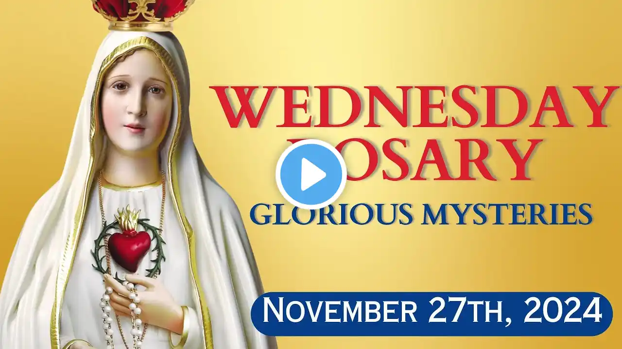 HOLY ROSARY 👑 Wednesday November 27, 2024 👑 Glorious Mysteries 👑 Today's Rosary🌹