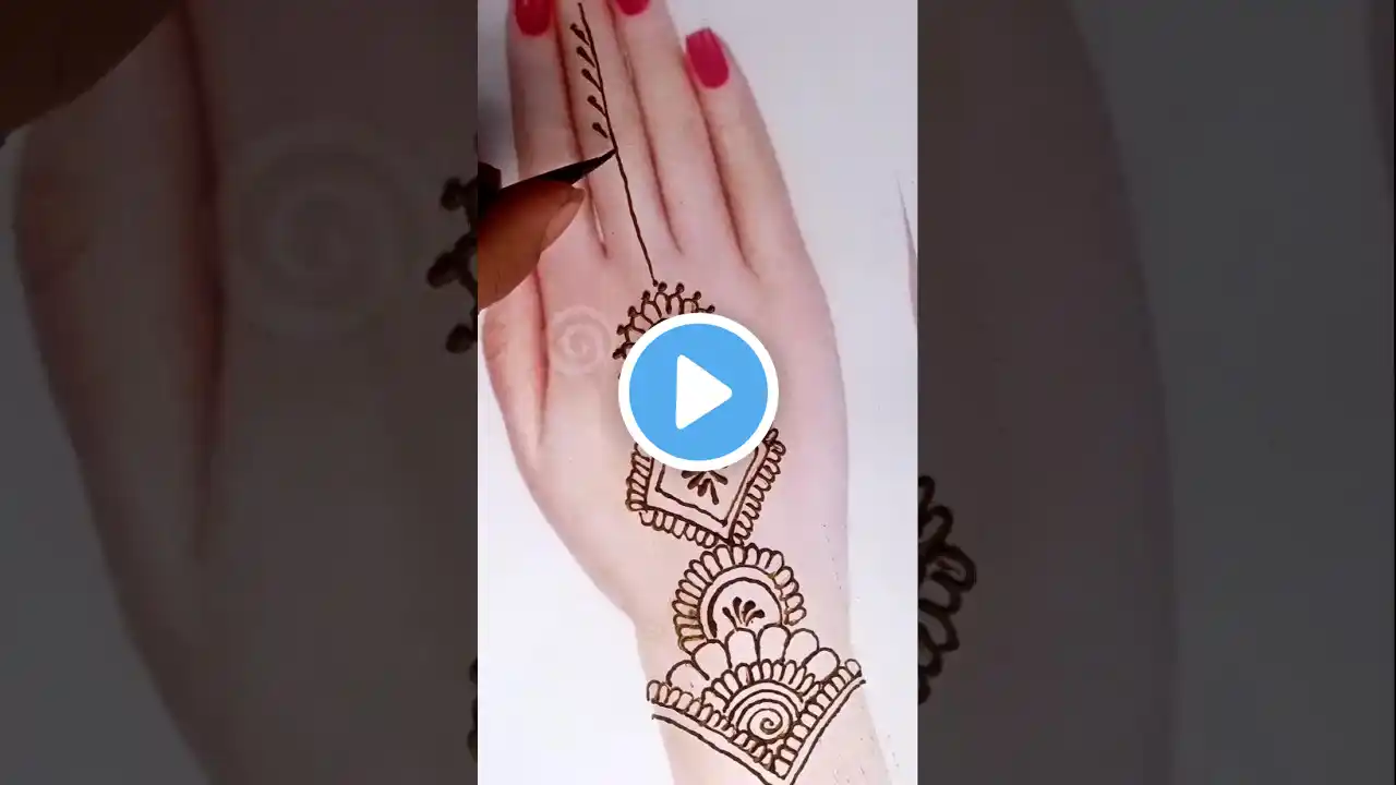 कशी वाटली मेहंदी कमेंट नक्की करा||Simple design|stylish design #mehndi #nikkiart #youtubeshorts