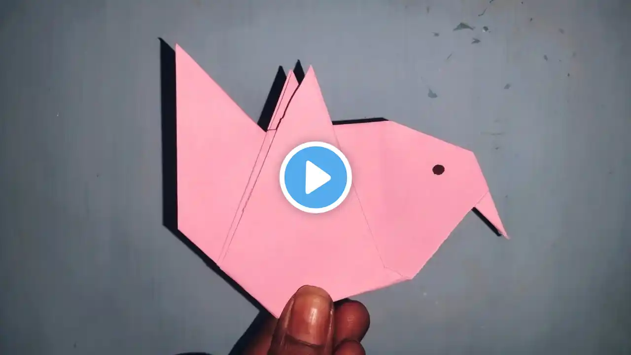 How to make an easy Origami Bird - Step by step Tutorial