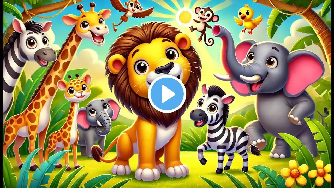 Animal Sounds Song πΆ | Fun Learning & Nursery Rhymes for Babies