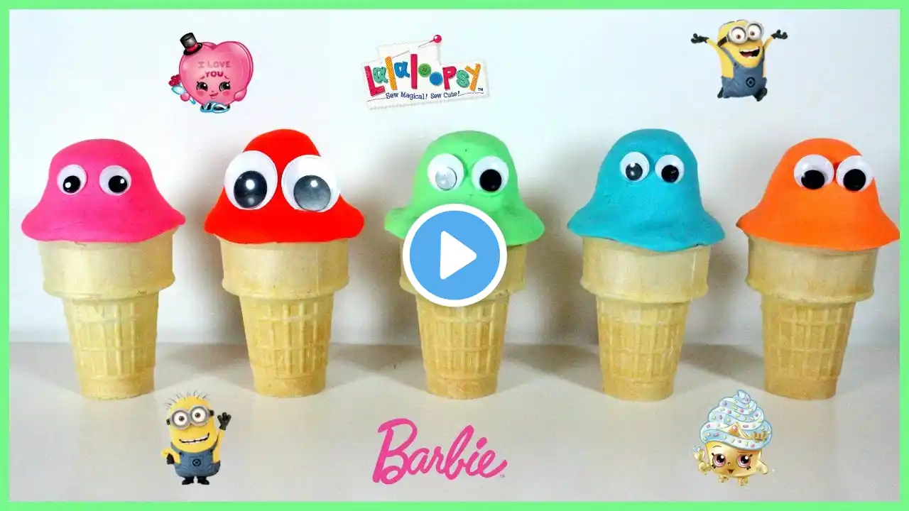 PLAYDOH ICE CREAM SURPRISE TOYS!