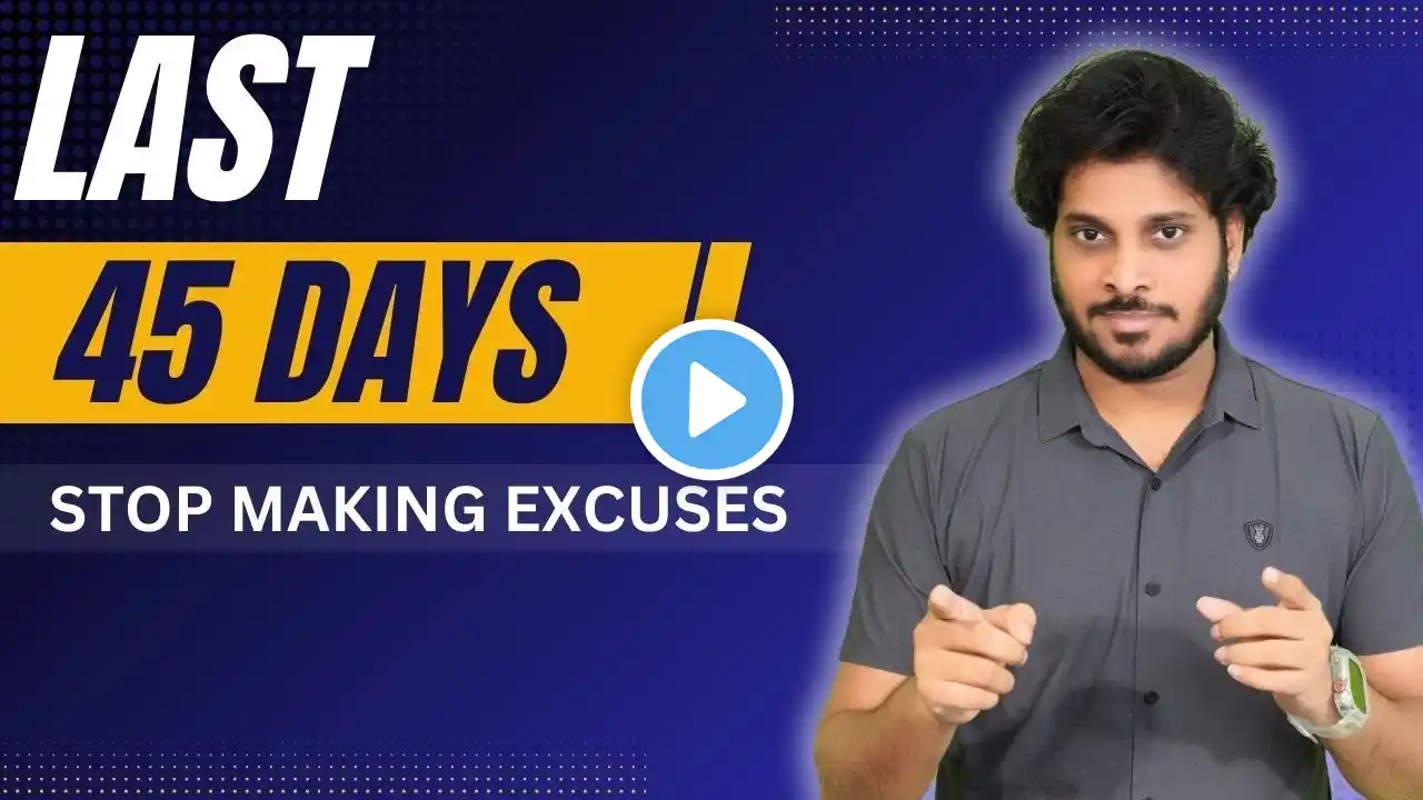 Already Monday | 45 Days Left | CA Inter May 2025 Exams | Stop Making Excuses