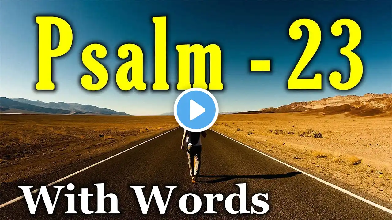 Psalm 23 Reading: Finding Peace in the Shepherd's Care (With words - KJV)