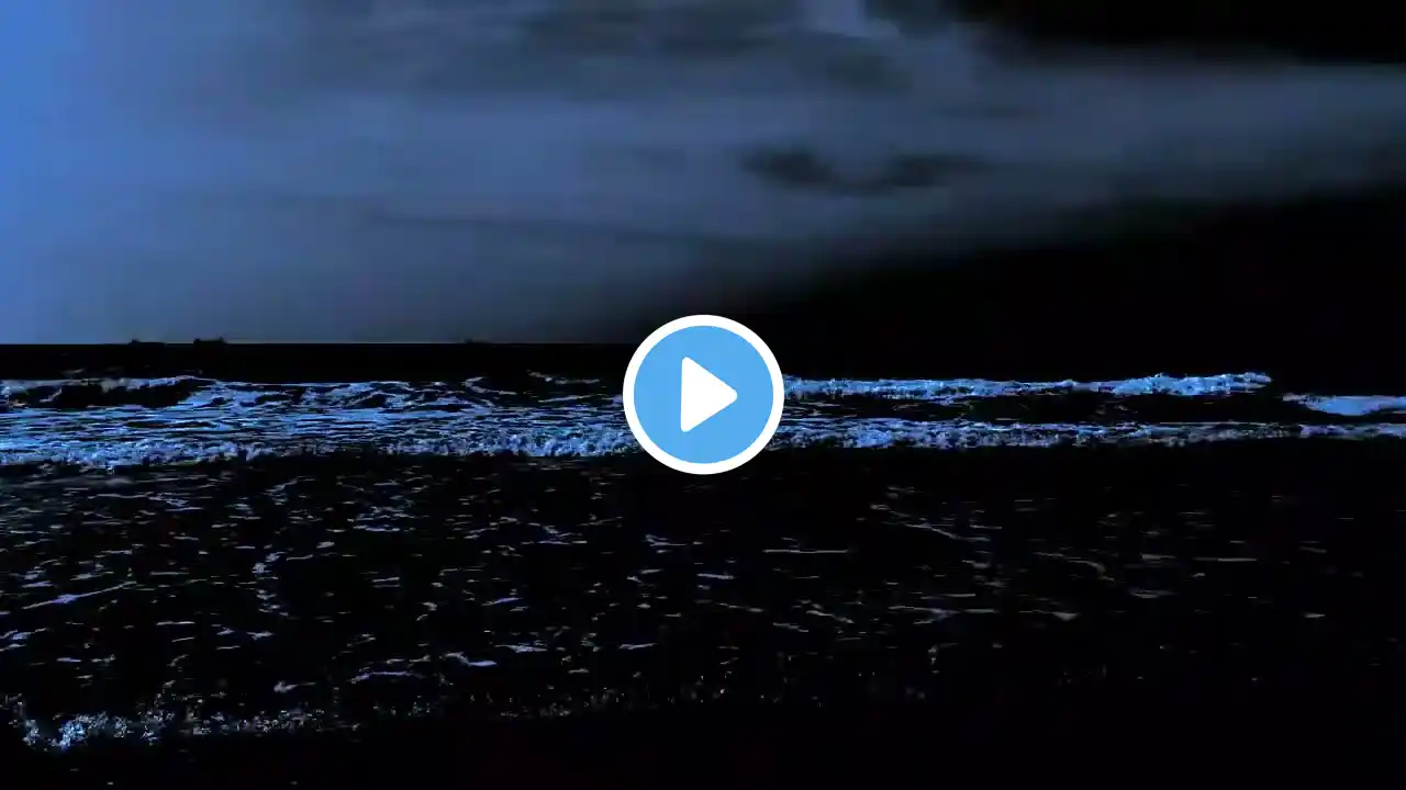 Fall Asleep With Relaxing Wave Sounds at Night, Low Pitch Ocean Music for Deep Sleeping