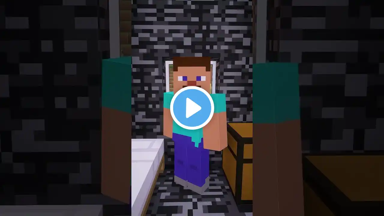 Villager Pranks Steve in Minecraft #minecraft #animation #shorts #gaming #minecraftmemes