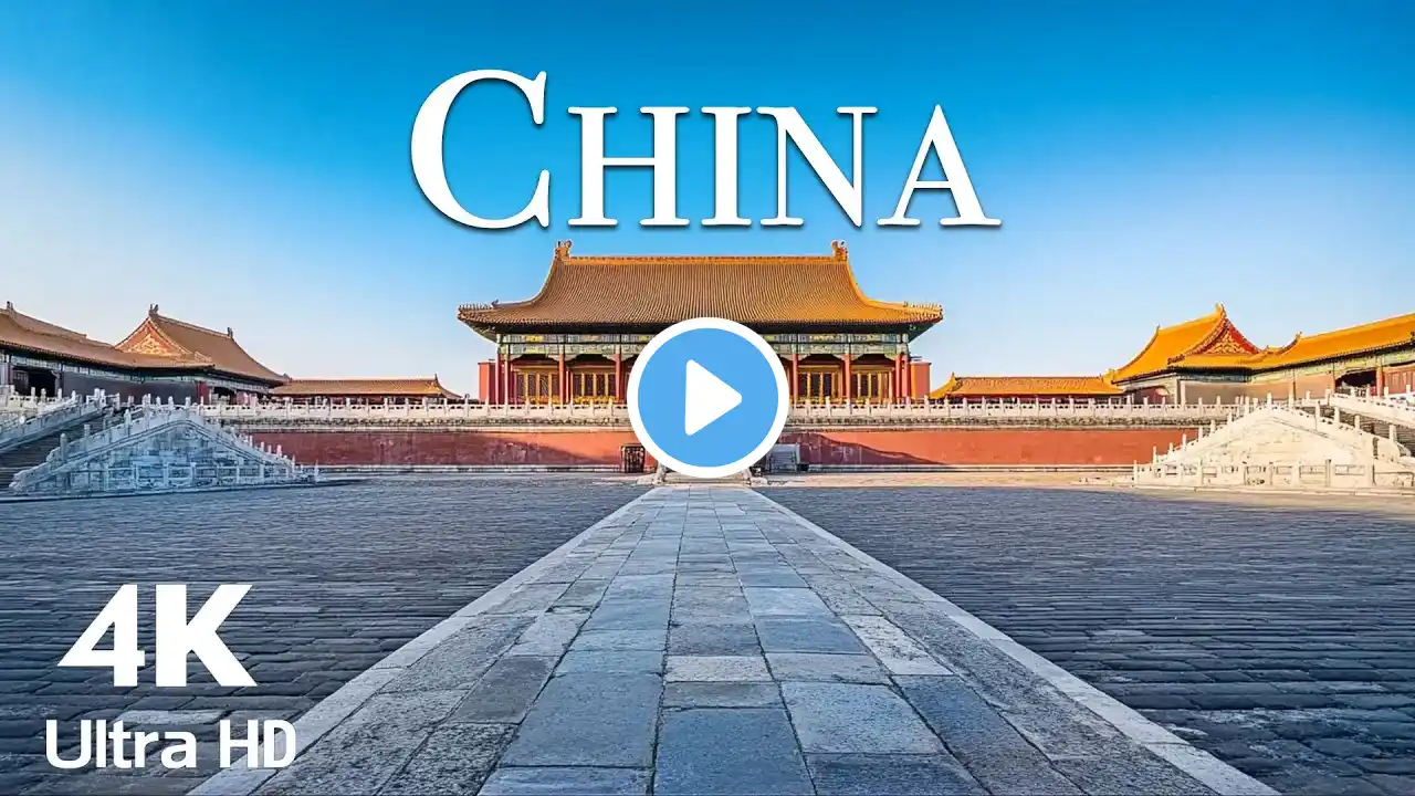 FLYING OVER CHINA ( 4K UHD ) • Stunning Footage, Scenic Relaxation Film with Calming Music