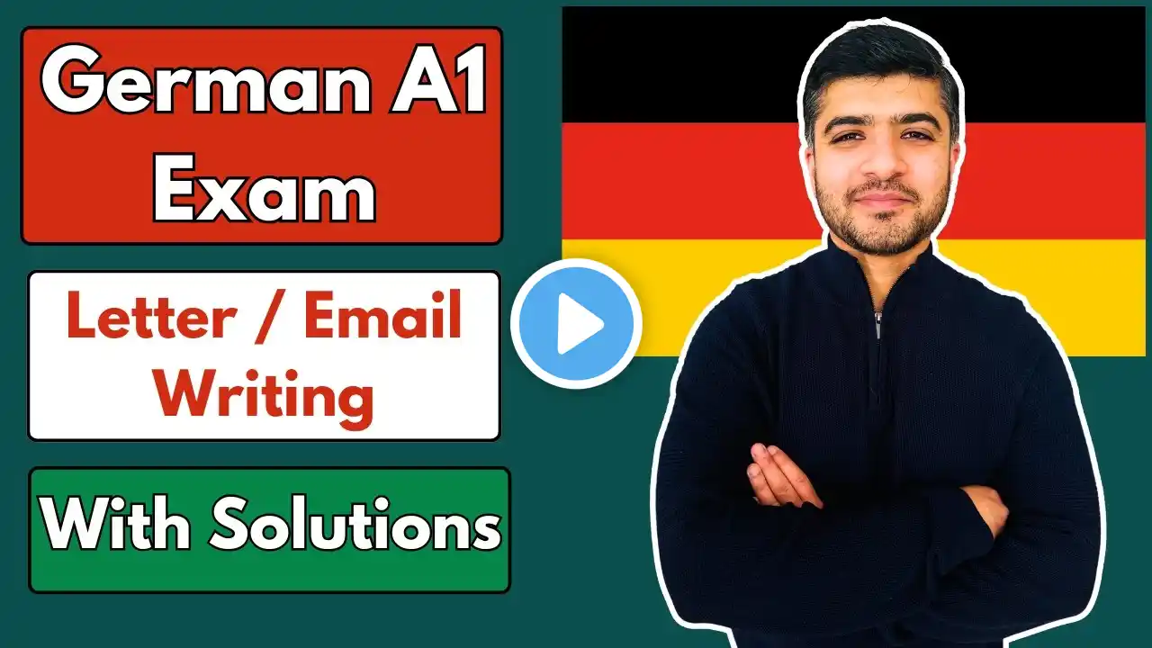 German A1 Exam Schreiben | Writing a Letter/Email | 3 Practice Emails with Solutions | Goethe & Telc