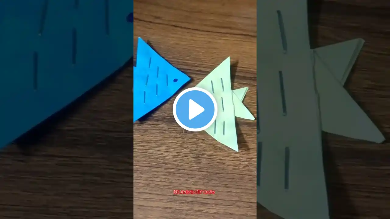 Easy to make diy paper Fish🐠#diy #shorts #youtubeshorts #trending #video #love #nsartisticdiycrafts