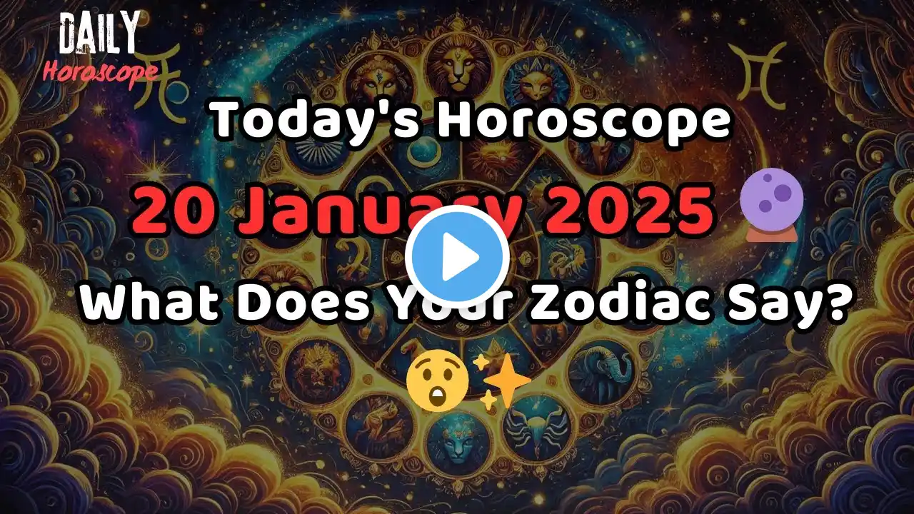 Today's Horoscope 20 January 2025 🔮 | What Does Your Zodiac Say? 😲✨