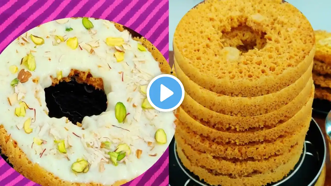 Malai Ghevar | हलवाई जैसा परफेक्ट जालीदार घेवर बिना किसी सांचे के | Ghevar Recipe by Recipe Window