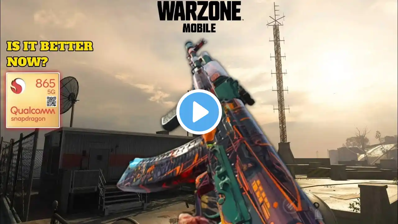 WARZONE MOBILE ON SNAPDRAGON 865 REBIRTH ISLAND MAX GRAPHICS !!