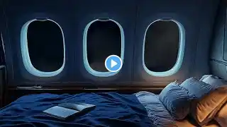 10 Hours Calming Flight Sound ASMR |  Relax , Study, Sleep | Jet Engine Airplane White Noise |