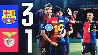 HIGHLIGHTS | FC BARCELONA 3 vs 1 SL BENFICA | UEFA CHAMPIONS LEAGUE 24/25