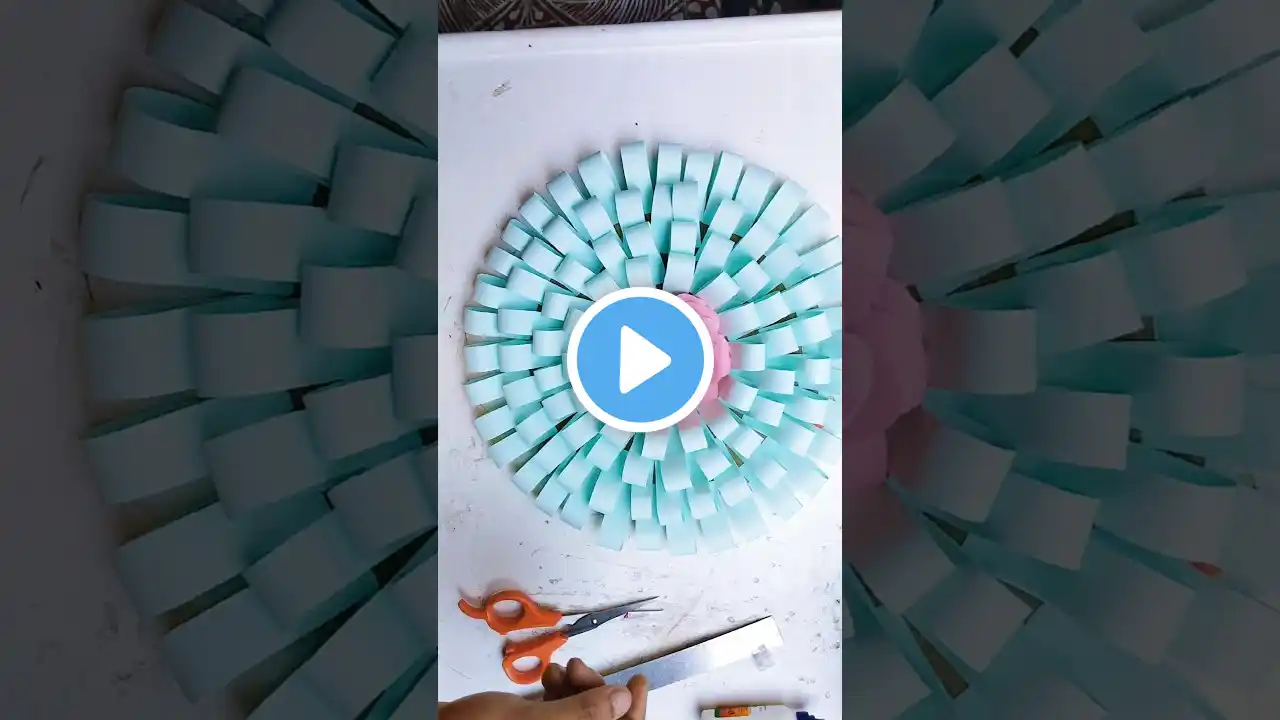 Wall decor items with wall hanging|make step by step|#ytshorts #paperwallcraft #craft #flowercraft