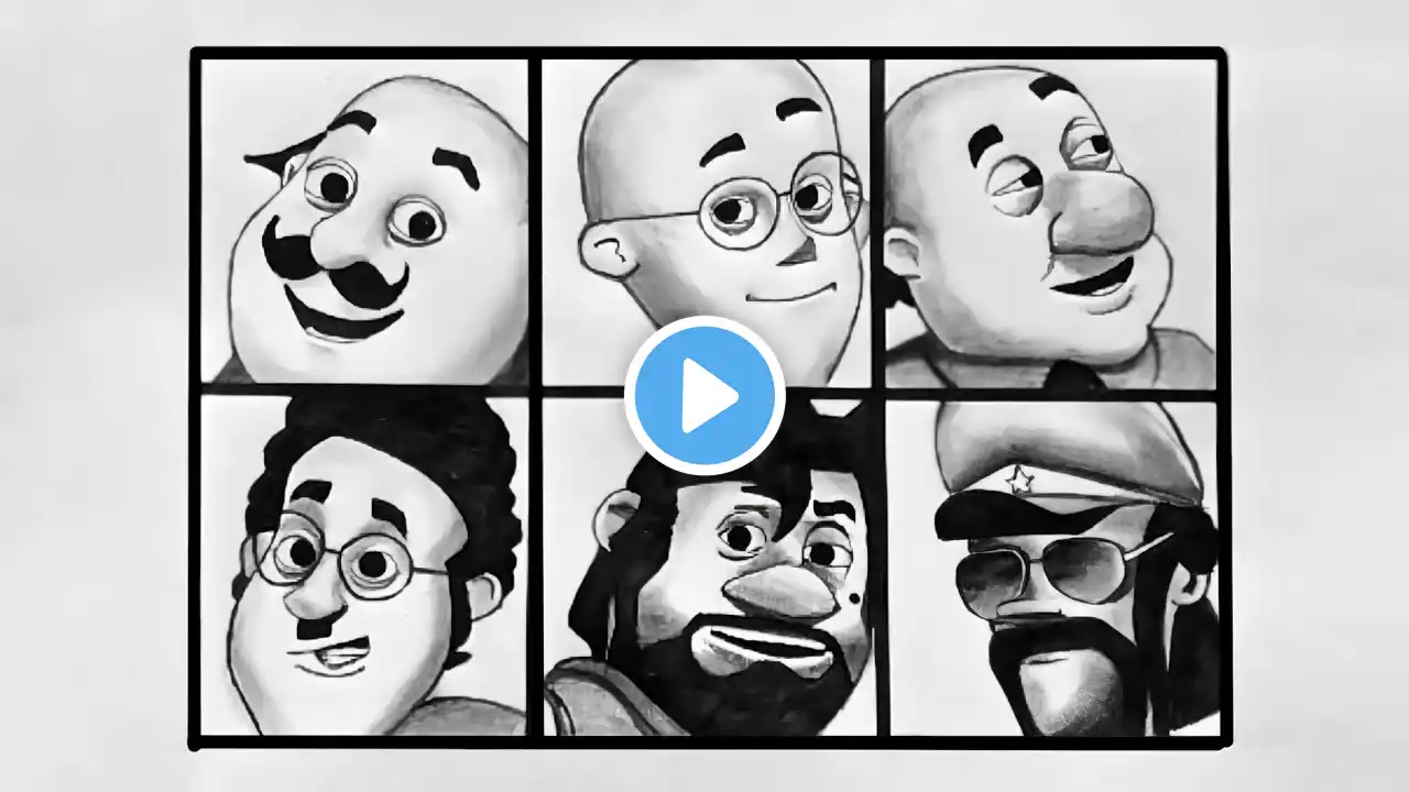 Motu Patlu: Doctor Jhatka, Ghasita Ram, John & Chingam Drawing! | Step-by-Step Tutorial"