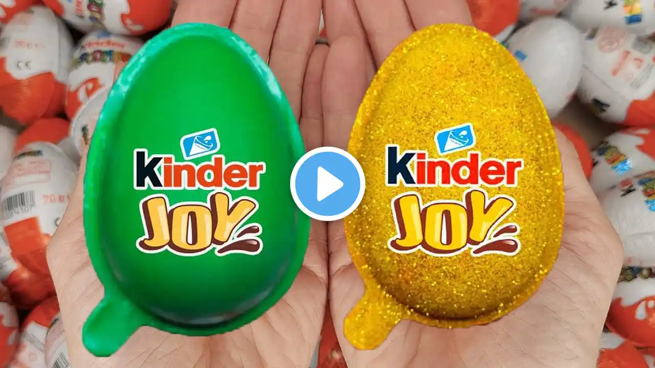 Satisfying Video | Unpacking Yummy Kinder Joy & Kinder Surprise Chocolate Eggs ASMR Candy Opening