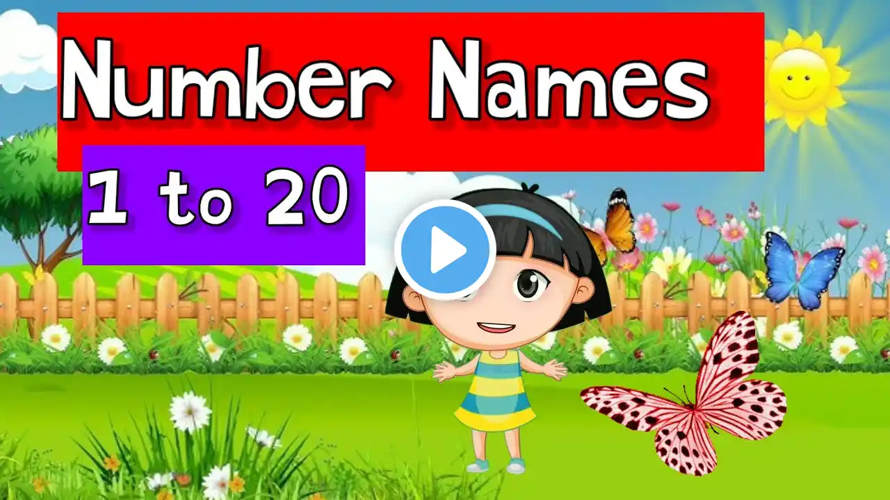 🎶 Learn Number Names 1 to 20 🔢 | Fun Spelling & Pronunciation for Kids! 🌟 Easy Learning!