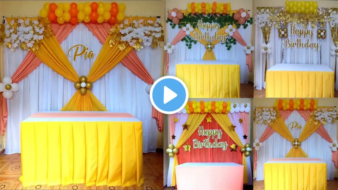 4 BIRTHDAY BACKDROP DECORATION IDEAS | Rex Montalbo