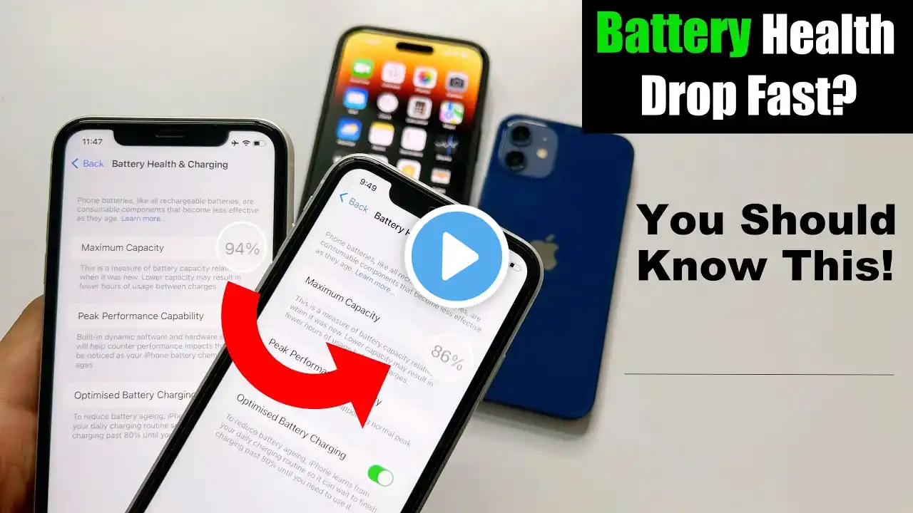 Main Reason For iPhone Battery Health Drop? Maintain iPhone Battery Health in 2023 (HINDI)