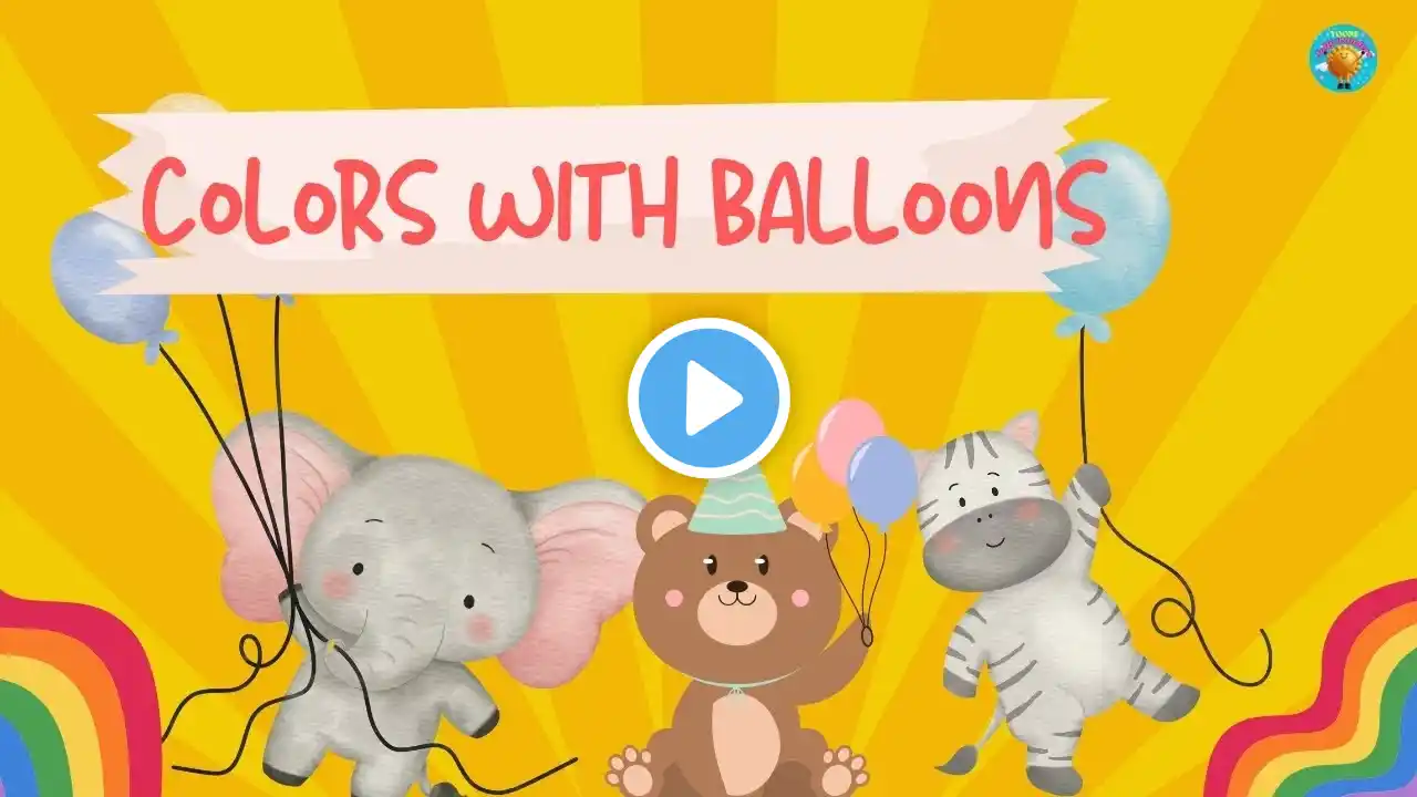 🎈 Fun Colors Balloon Poem for Kids | Learn Colors with Balloons 🌈