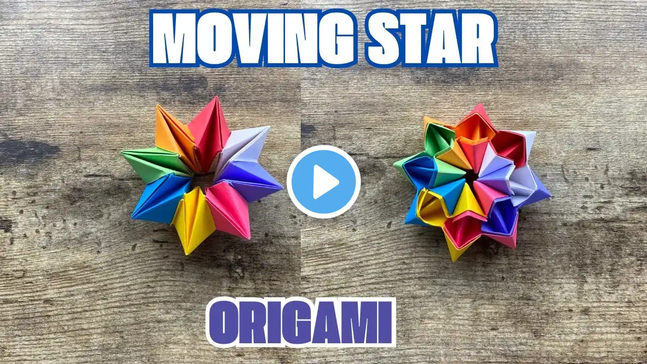 ORIGAMI MOVING STAR PAPER TOY TUTORIAL | DIY PAPER CRAFT MAGIC MOVING STAR FOLDING ORIGAMI WORLD ART