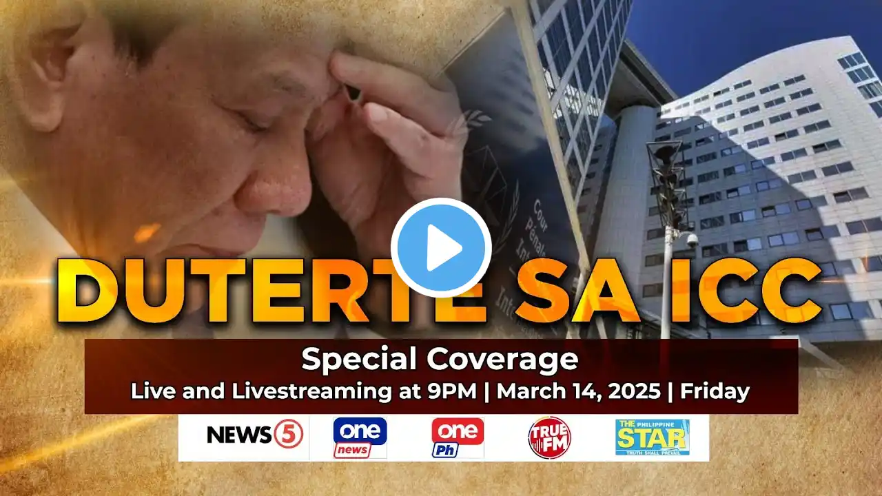 LIVE | Special coverage on Rodrigo Duterte's first appearance before the ICC #News5 (March 14, 2025)