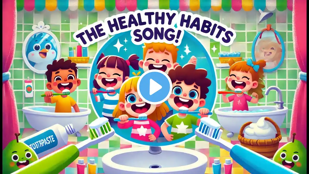 🧼 The Healthy Habits Song! 🎶 | Fun Kids Song About Washing Hands & Staying Clean! 🧴🎤